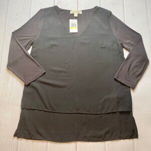 NWT - Michael Kors - Women’s Black Long Sleeve Blouse - Size Medium